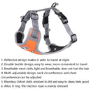 BL-852 Pet Traction Rope Mesh Breathable Dog Chest Straps S(Orange)