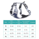 BL-852 Pet Traction Rope Mesh Breathable Dog Chest Straps L(Light Blue)