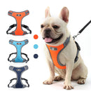 BL-852 Pet Traction Rope Mesh Breathable Dog Chest Straps XL(Deep Blue)
