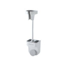 Adjustable Hair Dryer Bracket Punch-Free Shelf Shower Bracket(White)