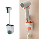 Adjustable Hair Dryer Bracket Punch-Free Shelf Shower Bracket(Green)