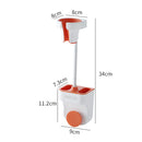 Adjustable Hair Dryer Bracket Punch-Free Shelf Shower Bracket(White)