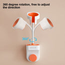 Adjustable Hair Dryer Bracket Punch-Free Shelf Shower Bracket(White)