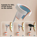 Adjustable Hair Dryer Bracket Punch-Free Shelf Shower Bracket(Green)