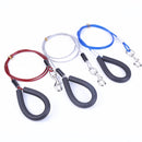 Pet Bite-Proof Wire Traction Rope, Length: 150cm(Red)