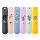 5 Sets 6 In 1 Stainless Steel Spring Spiral Portable Ear Pick, Specification: Pink