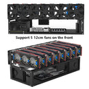 GR-8K605 Open Chassis 6 Card 8 Card Fixed Bracket(Black )