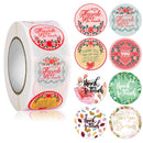 5 PCS Floral Background Thank you Sticker Seal Sticker, Size: 2.5cm / 1 Inch(HA005)