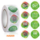 5 PCS Floral Background Thank you Sticker Seal Sticker, Size: 2.5cm / 1 Inch(HA009)
