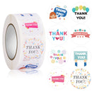 5 PCS Floral Background Thank you Sticker Seal Sticker, Size: 2.5cm / 1 Inch(HA011)