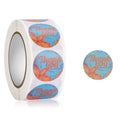 5 PCS Floral Background Thank you Sticker Seal Sticker, Size: 2.5cm / 1 Inch(HA016)