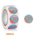 5 PCS Floral Background Thank you Sticker Seal Sticker, Size: 2.5cm / 1 Inch(HA016)
