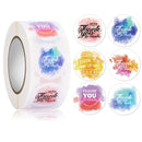 5 PCS Floral Background Thank you Sticker Seal Sticker, Size: 2.5cm / 1 Inch(HA065)