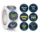 5 PCS Floral Background Thank you Sticker Seal Sticker, Size: 2.5cm / 1 Inch(HA067)