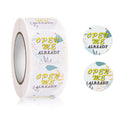 5 PCS Floral Background Thank you Sticker Seal Sticker, Size: 2.5cm / 1 Inch(HA082)