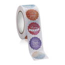 5 PCS Floral Background Thank you Sticker Seal Sticker, Size: 2.5cm / 1 Inch(HA001)