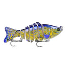 2 PCS PROBEROS HS033 10cm 15.61g Knotty Lure Fish Bait Plastic Hard Bait(B)