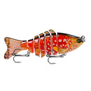 2 PCS PROBEROS HS033 10cm 15.61g Knotty Lure Fish Bait Plastic Hard Bait(E)