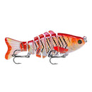2 PCS PROBEROS HS033 10cm 15.61g Knotty Lure Fish Bait Plastic Hard Bait(G)