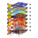 2 PCS PROBEROS HS033 10cm 15.61g Knotty Lure Fish Bait Plastic Hard Bait(C)