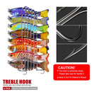 2 PCS PROBEROS HS033 10cm 15.61g Knotty Lure Fish Bait Plastic Hard Bait(F)