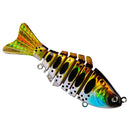 2 PCS PROBEROS HS069 9.5cm 15g Multi-Segment Fish Road Bait(B)