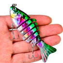 2 PCS PROBEROS HS069 9.5cm 15g Multi-Segment Fish Road Bait(A)