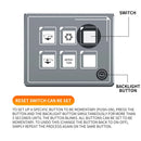 SP5106 RV Yacht Modified 5mm Film Touch 6-Bit Panel Switch