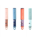2 PCS 2 in 1 Stainless Steel Peeler Tungsten Steel Sharpener(Pink)