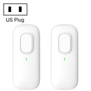 2 PCS ZCC01 Ultrasonic Insect Repellent And Mite Removal Instrument, US Plug(White)