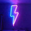 Neon LED Modeling Lamp Decoration Night Light, Style: Blue Pink Thunder