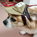 Pet Hat Sports Sunscreen Dog Hat, Size: M(Coffee)