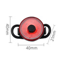 3 PCS BG-3115 Bicycle Taillight Bicycle(Red)