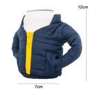 2 PCS Beer Can Down Jacket Warmth Cup Holder(Deep Green)