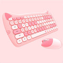 MOFii 2.4GHz 84 Keys Wireless Keyboard and Mouse Set(Pink)