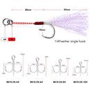 3 PCS PROBEROS Iron Plate Lead Fish Far-Fluoch Metal Road Bait, Specification: 10G(LF094B Double Hook)