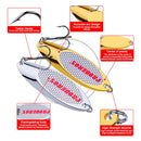 5 PCS 10g PROBEROS DW342 Lure VIB Metal Sequins(Silver)
