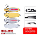 5 PCS 32g PROBEROS DW342 Lure VIB Metal Sequins(Gold)