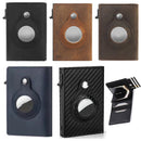 Anti-Theft Positioning Wallet Men Card Holder Mini Wallets For Airtag(Cowhide Brown)