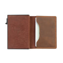 Anti-Theft Positioning Wallet Men Card Holder Mini Wallets For Airtag(Cowhide Brown)
