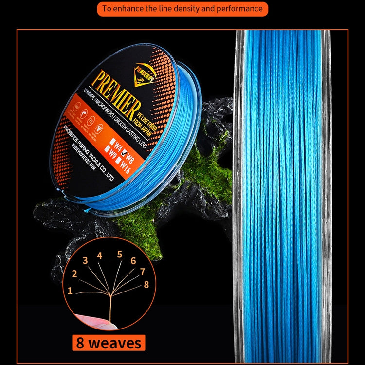 PROBEROS 8 Edited 100M Majestic Horse Fish Line, Line number: 13.0 / 120LB(Yellow)