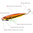 3 PCS PROBEROS LF103 Simulation Metal Sea Fishing Bait, Specification: 50g(G With Hook)