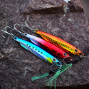 3 PCS PROBEROS LF103 Simulation Metal Sea Fishing Bait, Specification: 50g(E With Hook)