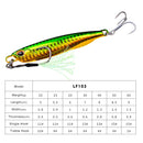 3 PCS PROBEROS LF103 Simulation Metal Sea Fishing Bait, Specification: 60g(G With Hook)