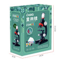 HD 1200 Times Microscope Children Educational Toys(Pink)