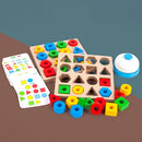 Geometric Figures Matching Blocks Children Puzzle Toy For Single