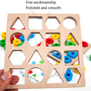 Geometric Figures Matching Blocks Children Puzzle Toy For Single