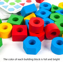 Geometric Figures Matching Blocks Children Puzzle Toy For Single