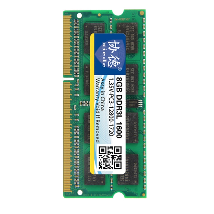 XIEDE X099 DDR3L 1600 Full Compatibility Notebook RAMs, Memory Capacity: 8GB