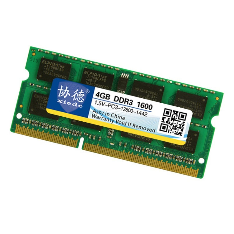 XIEDE X046 DDR3 NB 1600 Full Compatibility Notebook RAMs, Memory Capacity: 4GB